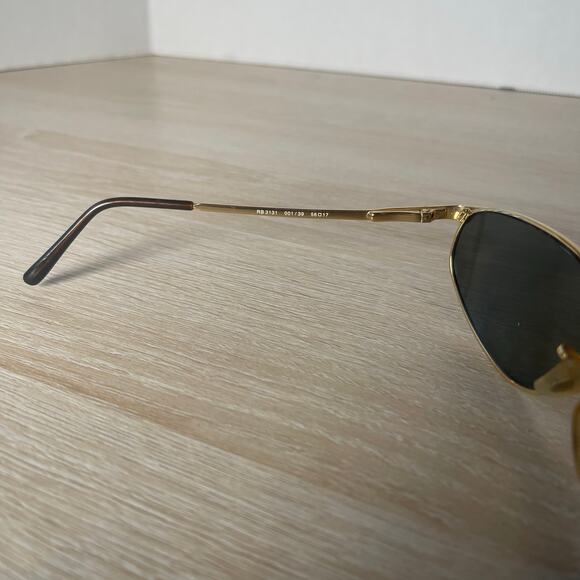 Ray-Ban RB3131 001/39 Sunglasses Frames Only Gold Metal 56-17 - Picture 4 of 8